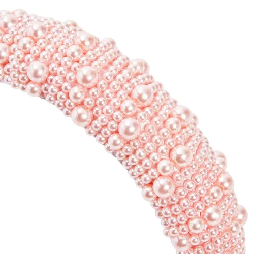 Vista 4 de Glamlily Diademas de cristal – Accesorios para el cabello cómodos durante todo el día – Glam Crystal & Pearl Diadema – Accesorios versátiles de moda