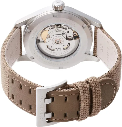Vista 2 de Hamilton Reloj de hombre con esfera marrón automática de campo caqui H70305993, Marrón, Moderno