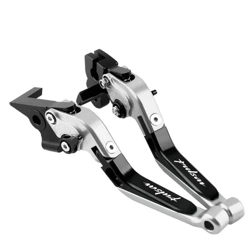 Vista 5 de NIKKHO Palanca de embrague de freno para BA & JAJ PULSAR200/NS200 PULSAR135 Pulsar 200 NS200 RS200 A motocicleta CNC aluminio plegable ajuste