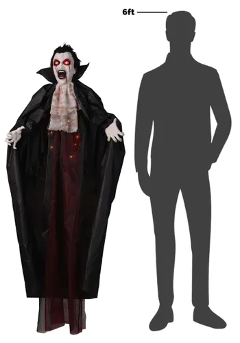 Vista 6 de Animatrónico Colgante de Vampiro Lucent Lucien de 5FT Multicolor