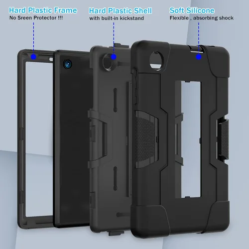 Vista 3 de Bingcok Funda TCL TAB 8 LE para niños, funda híbrida resistente de cuerpo completo a prueba de golpes para TCL Tab 8 LE (modelo: 9137W) 2023/TCL Tab