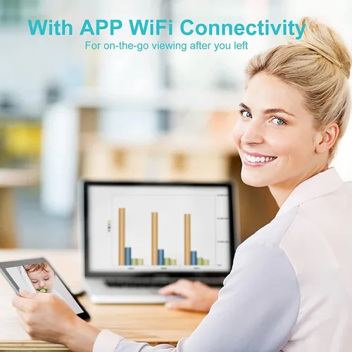 Vista 4 de Cámara de seguridad para interiores 4K inalámbrica WiFi Mini Home HD Cámara pequeña para exteriores Cámara de niñera Cámara portátil de seguridad