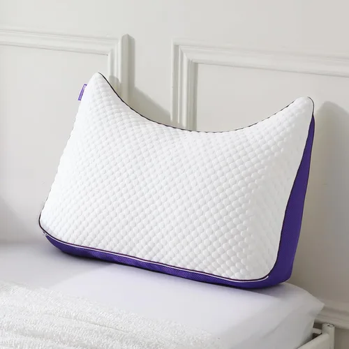 Vista 12 de HOMELAB Almohada ajustable de espuma viscoelástica triturada tamaño Queen, almohada de cama refrescante para dormir con funda extraíble, almohada