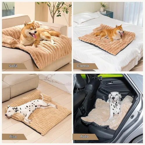 Vista 4 de Avont - Alfombra para Cama de Perro para Sofá, Sobrecama Cálida y Esponjosa para Sofá, Protector de Muebles con Funda Extraíble Lavable para Perros