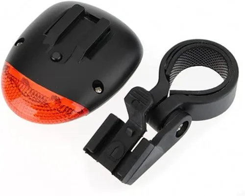 Vista 2 de Luz trasera solar de la bici Energía solar LED Luz trasera de la bici Advertencia