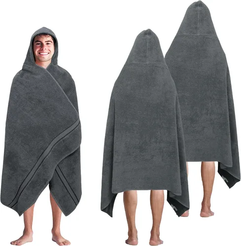 Vista 20 de Cotton Craft colección juego de 2 piezas ultra suaves, tamaño grande, 100% algodón, toalla de baño Oversized 35x70 inches Black Bath Sheet Towel
