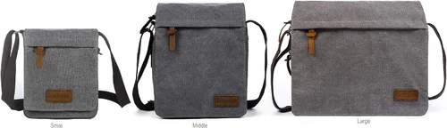 Vista 21 de Sechunk Vintage Canvas Messenger Cross body bag Shoulder bag