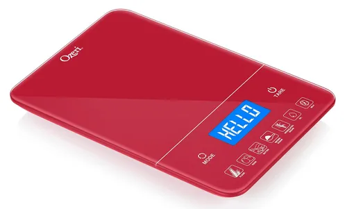Vista 11 de Ozeri Touch III - Báscula de cocina con contador de calorías, 22 libras (22.0 lbs) en vidrio templado, Negro Touch III Series Kitchen Scale