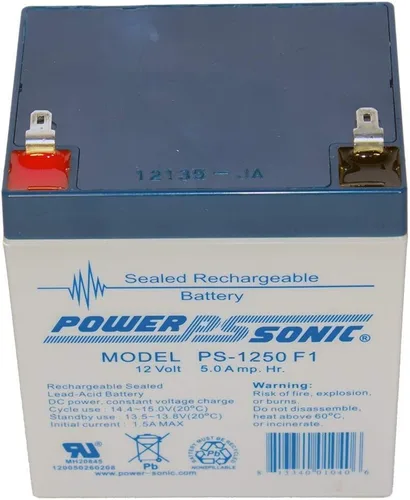 Vista 2 de Ps-1250 Batería 12v 5a SLA Ub1250 Ca1240 ADT Alarma Scooter Hgl5-12