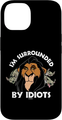 Vista 4 de Funda para iPhone 16 Disney The Lion King Scar I'm Surrounded By Idiots