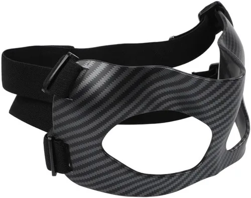 Vista 8 de Lightweight Carbon Fiber Nose Guard for Athletes (Black Band)