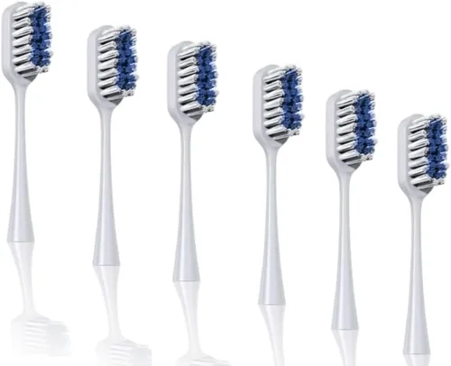 Vista 15 de Paquete de 4 cabezales de cepillo de dientes de repuesto Pop Sonic - Compatible con Go Plus - Cabezal de cepillo de dientes con cerdas de nailon