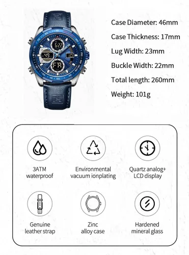 Vista 4 de AIMES Watch for Men Sport Military Waterproof Chronograph Mens Watches Analog Quartz Big Face Classic Stylish Fashion Casual Designer Business Work