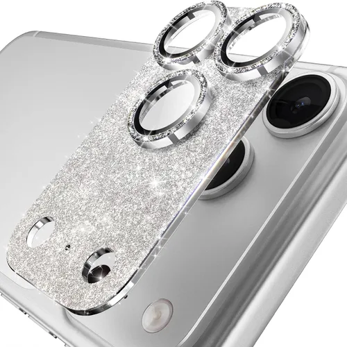 Vista 23 de YWXTW Protector de lente de cámara de vidrio templado para iPhone 14 Pro Max, protección de cobertura completa 3D, tecnología de círculo nocturno