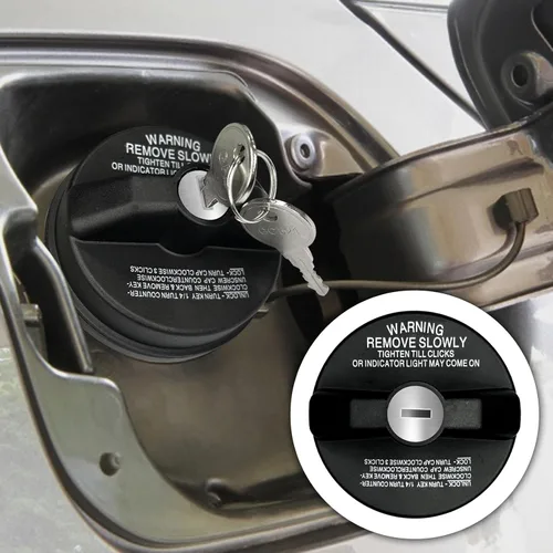 Vista 5 de Tapa de Gasolina con Cerradura para Tanque de Combustible con Llave, Cerradura de Tapa de Gasolina Cubierta de Tapa de Combustible con Cerradura