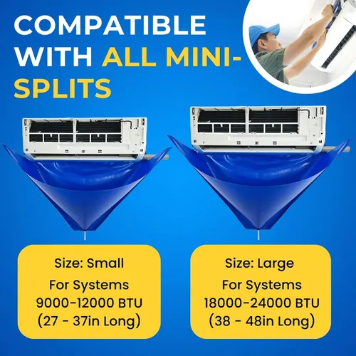 Vista 5 de Oiktylr Kit de limpieza Mini Split de 10 piezas, kit de limpieza de CA, se