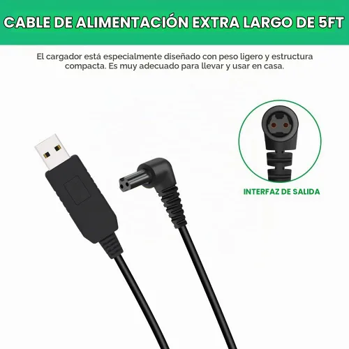 Vista 4 de Mrgru Cargador USB para taladro manual 90627870-01 compatible con Black and Decker BDCSFS30C BDCSFS30C-CA BDCS20C BDCS50C BDCD8C Adaptador de fuente