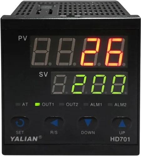 Vista 3 de Pid Temperature Controller Thermoregulator AC 100 to 240V Thermocouple Input Relay Output 2 Line Dispaly for Celsius(C)(HD101)
