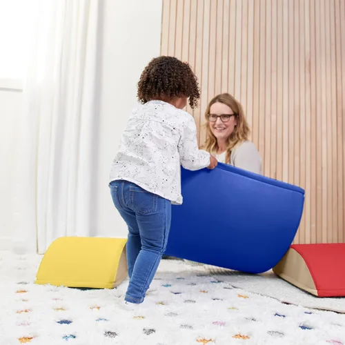 Vista 9 de ECR4Kids SoftZone - Constructores de equilibrio de troncos coloridos, juego para principiantes, surtido, 3 piezas
