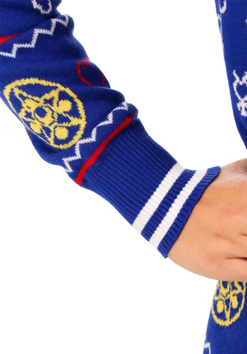 Vista 7 de Suéter Feo de Navidad para Adulto Sailor Moon Estilo Fair Isle Multicolor