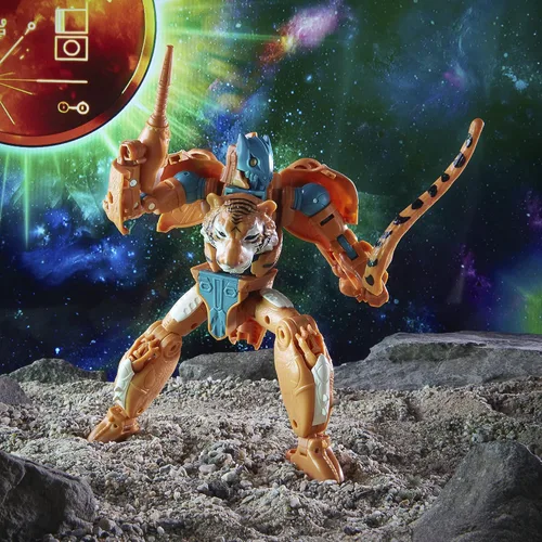 Vista 5 de Transformers Generations War for Cybertron Golden Disk Collection Capítulo 3, Mutant Tigatron, edades de 8 años en adelante, 7 pulgadas