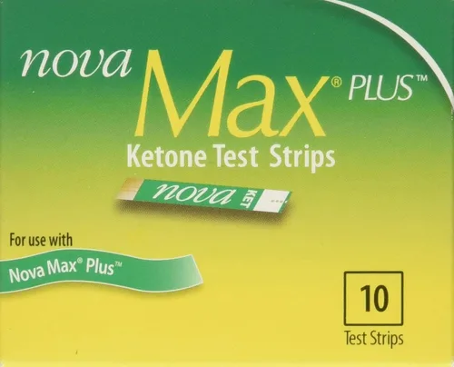 Vista 2 de Nova Max Tiras reactivas de cetona Plus - Caja de 10