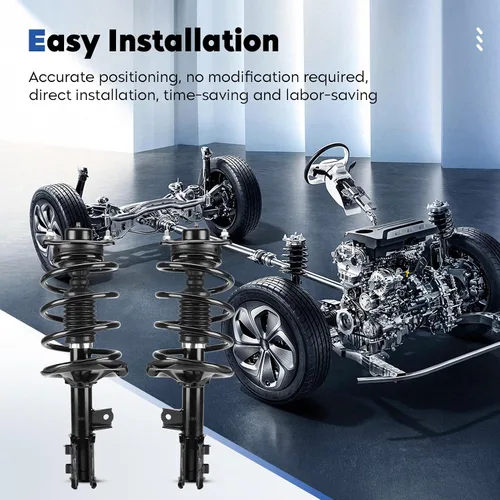 Vista 6 de Conjunto completo de puntales delanteros con amortiguador de resorte helicoidal apto para Kia Forte Sedan FWD/Forte Koup FWD 2010-2013, 2012-2013