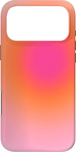 Vista 22 de Funda estética para iPhone 12/12 Pro rosa y naranja con gradiente bonito