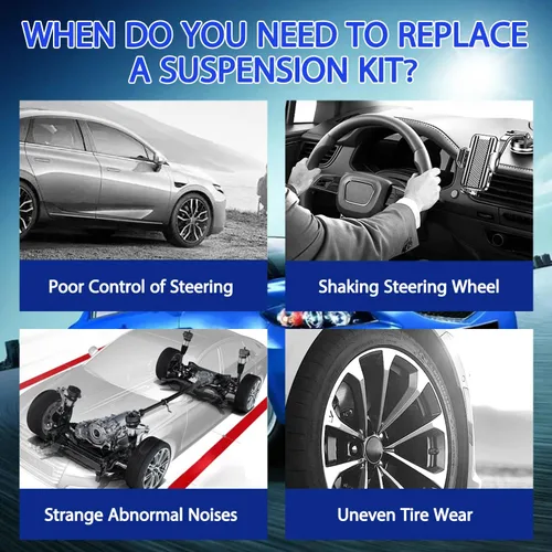 Vista 3 de Brazo de control delantero inferior de 10 piezas con juego de rótulas y kit de suspensión compatibles con Mazda 3 2004-2009, Mazda 5 2006-2014