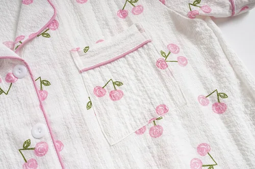 Vista 4 de Vopmocld Big Girls Button Down Sleepwear Short Sleeve With Shorts 2PCS Pajama Sets Casual Lapel Loungewear Patterns Printed