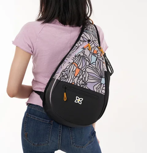 Vista 3 de Sherpani Esprit, bolsa de nailon, bolsa de hombro, mochila cruzada para mujer, protección RFID, Bloom