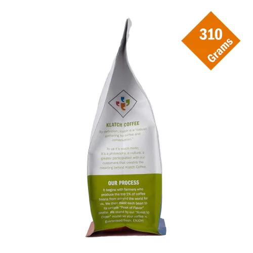 Vista 4 de Klatch Coffee Espresso descafeinado tostado medio oscuro, 10.93 oz, grano entero