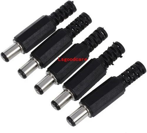 Vista 4 de Lsgoodcare 40 unids 5.5MM x 2.1MM macho hembra DC enchufe enchufe adaptador compatible para CCTV/audio/video