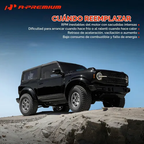 Vista 8 de Válvula de control de aire de ralentí IAC + sensor de posición del acelerador TPS A-Premium Compatible con Chevy, GMC, Cadillac, Pontiac - 99-02