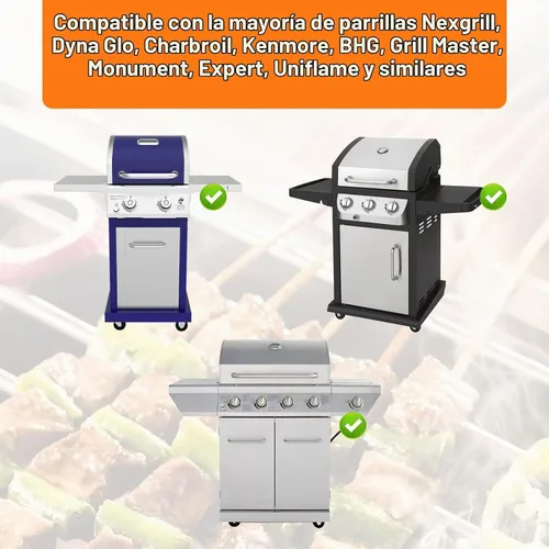 Vista 2 de Utheer Bandeja de grasa universal con bandeja de captura y forro de aluminio para Nexgrill, Charbroil, Cuisinart, Dynaglo, Kenmore, BHG, Master