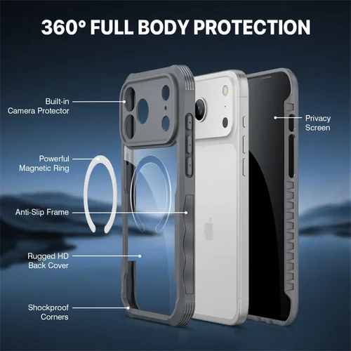 Vista 98 de CENHUFO Funda de privacidad para iPhone 11 Pro, funda de cuerpo completo con protector de pantalla de privacidad de vidrio templado 9H integrado