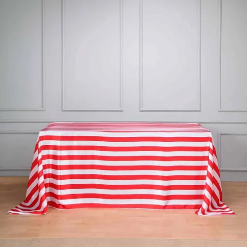 Vista 17 de Efavormart - Mantel redondo de satén a rayas blancas y negras de 120 pulgadas sin costuras para decoración de bodas, fiestas, eventos Negro