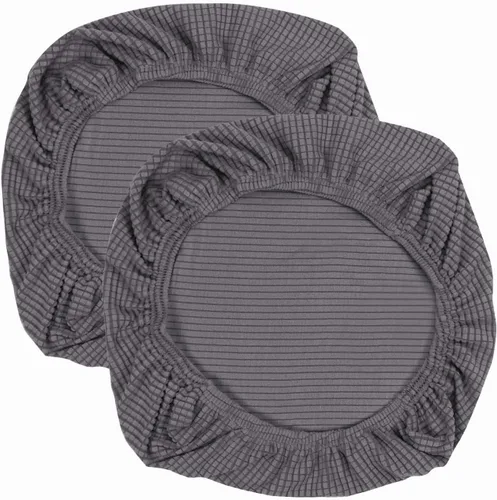 Vista 26 de Yikko - Fundas elásticas de jacquard con licra, con textura de grano de maíz, para sillas, aptas para oficina, comedor, bar, fundas para asientos