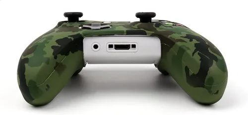 Vista 7 de RALAN Funda protectora de silicona antideslizante compatible con Xbox One SX con 12 empuñaduras de pulgar moradas