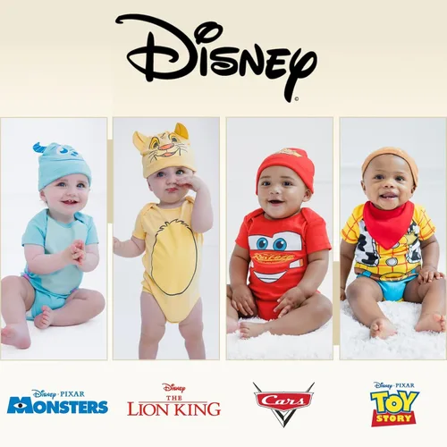 Vista 38 de Disney - Body para bebé con gorro de Toy Story, Pooh, Los increíbles, monstruos y Mickey