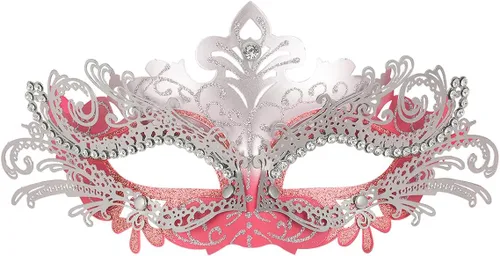 Vista 2 de Hoshin - Máscara para baile de máscaras, decoraciones de Mardi Gras, máscaras venecianas para mujer