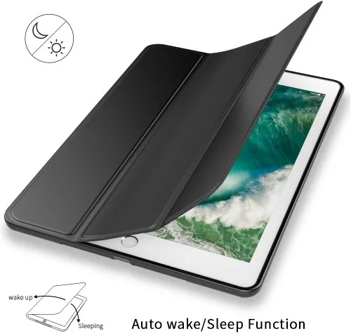 Vista 3 de kenke Funda para iPad de 6ª/5ª Generación (Modelo 2018/2017) de 9.7 Pulgadas con Soporte para Lápiz, Cubierta Inteligente Ligera con Soporte
