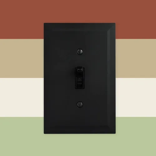 Vista 8 de Questech Cubiertas de interruptor de luz, placas de pared de palanca simple para enchufes eléctricos, placas de interruptor único de 1 banda