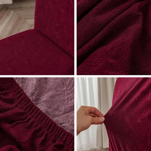 Vista 42 de Fundas impermeables para sillas de comedor, fundas elásticas para sillas Parsons, para comedor, cocina, funda protectora para silla de comedor