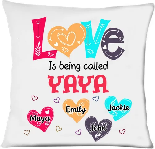 Vista 18 de Abuela - Almohada personalizada con corazón de amor, almohada personalizada para mamá, regalos para abuela, mamá de hija, nietos, día de la madre