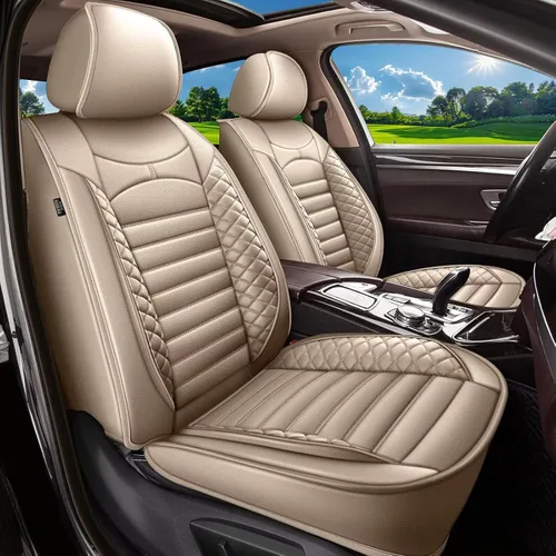 Vista 20 de Fundas de asiento de auto para Ford Fusion 2010-2020: juego completo de fundas protectoras de asiento impermeables de piel sintética compatible