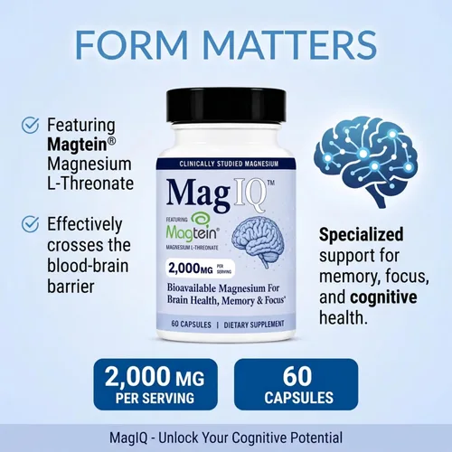 Vista 4 de Utzy Naturals MagIQ Apoyo cognitivo, calma y sueño 60 cápsulas