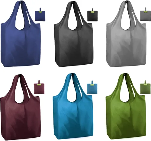 Vista 29 de Bolsas de la compra de animales reutilizables plegables bolsas de comestibles