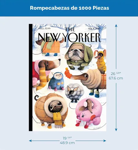 Vista 4 de Nueva York Puzzle Company – New Yorker Baby It 's cold outside – rompecabezas de 1000 piezas. Baby It's Cold Outside 1000 Pieza