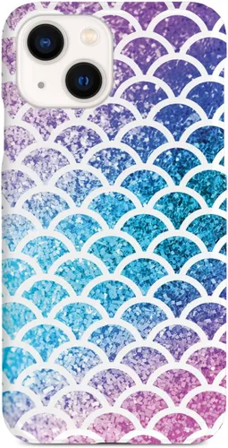 Vista 11 de Inspired Cases - Funda con textura 3D para iPhone Xs Max - Funda protectora de goma para Apple iPhone Xs Max - Escamas de sirena - Arco iris